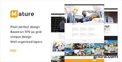 ThemeForest - Mature &mdash; Building &amp; Construction PSD Template 18824248