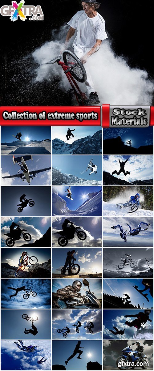 Collection of extreme sports bike motorcycle skydiving snowboarding mountain bike 25 HQ Jpeg