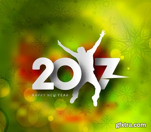 Logo Collection 2017 flyer new year banner Christmas banner flyer 25 EPS