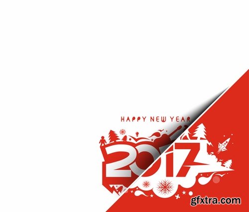 Logo Collection 2017 flyer new year banner Christmas banner flyer 25 EPS