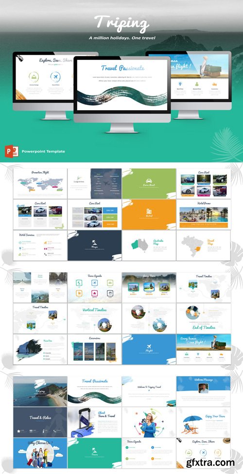 Triping - Travel Powerpoint Template Triping - Travel Powerpoint Template