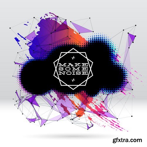 Abstract Backgrounds And Elements Of Design #3, 19xEPS