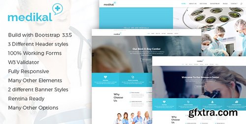ThemeForest - Medikal - Health Care & Medical HTML5 Template (Update: 14 May 16) - 11882537