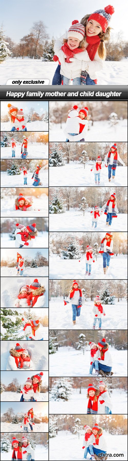 Happy family mother and child daughter - 20 UHQ JPEG