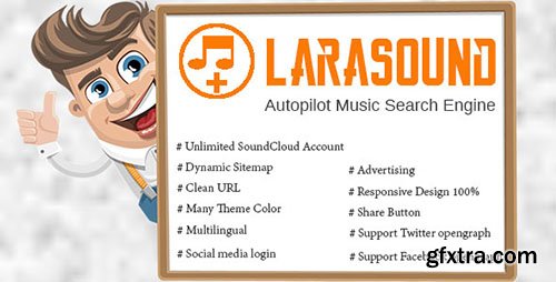 CodeCanyon - LaraSound v1.0 - Autopilot Music Search Engine - 18756362