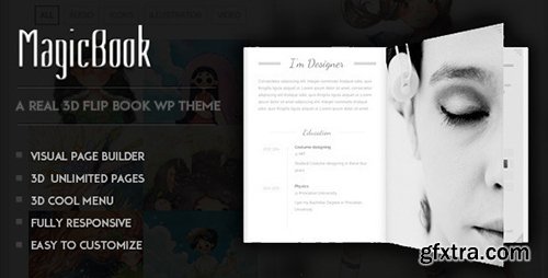 ThemeForest - MagicBook v1.09 - A 3D Flip Book WordPress Theme - 8808169