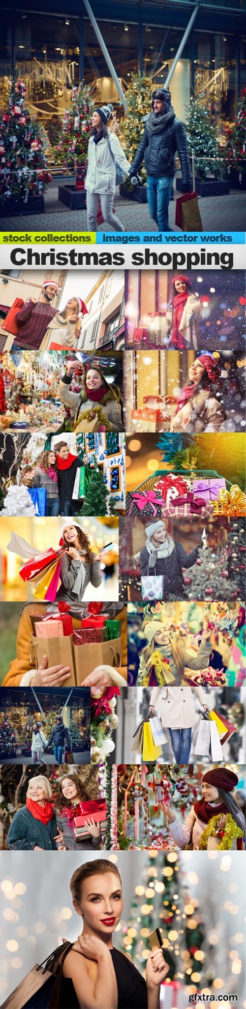 Christmas shopping, 15 x UHQ JPEG