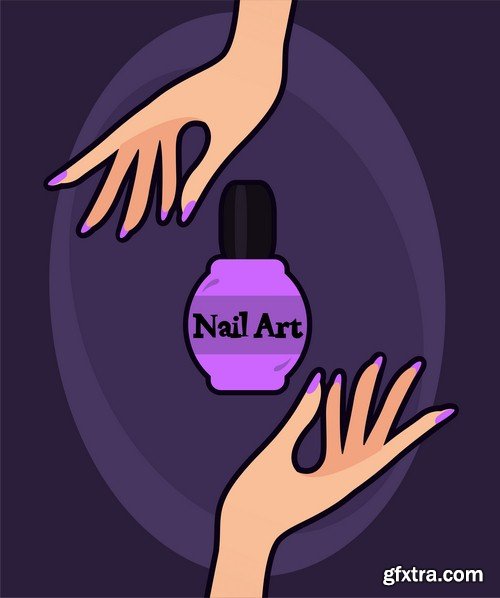 Nail art - 6 EPS