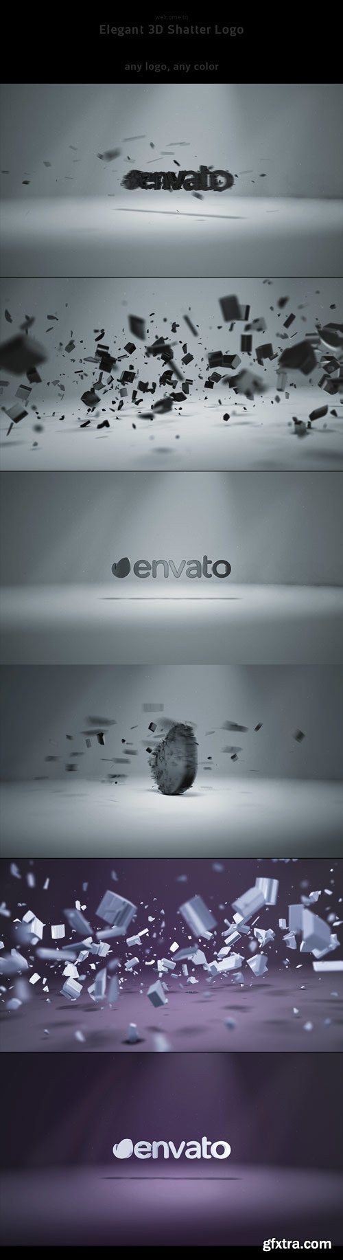 Videohive - Elegant 3D Shatter Logo - 18604954