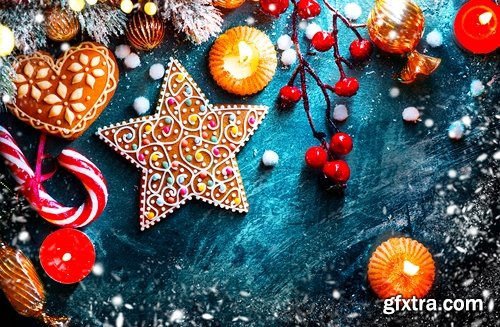 Christmas holiday background. Christmas served table - 25 UHQ JPEG