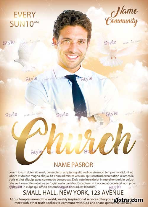 Church V4 PSD Flyer Template GFxtra
