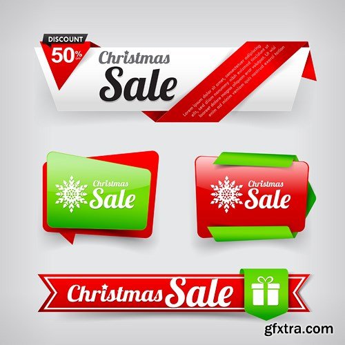 Holiday Christmas Banners 25xEPS Holiday Christmas Banners 25xEPS