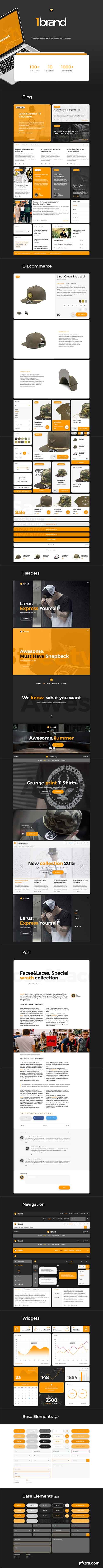 OneBrand UI Kit - Smashing User Interface Kit for your next project OneBrand UI Kit - Smashing User Interface Kit for your next project