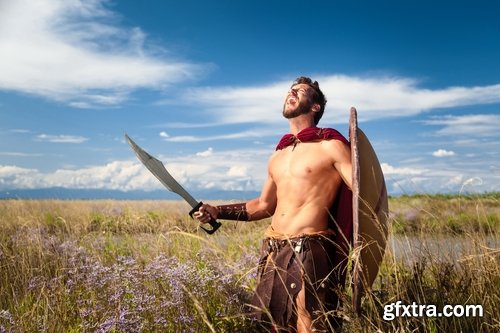 Collection of Roman gladiator medieval warrior a Spartan armor sword shield 25 HQ Jpeg