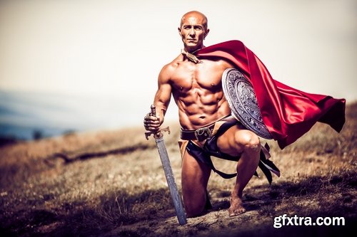 Collection of Roman gladiator medieval warrior a Spartan armor sword shield 25 HQ Jpeg