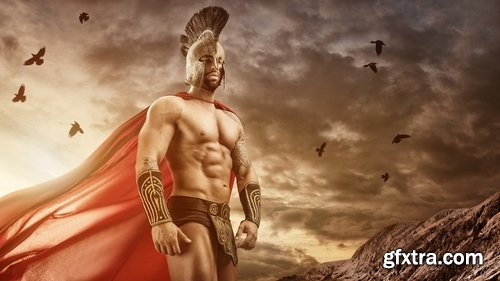 Collection of Roman gladiator medieval warrior a Spartan armor sword shield 25 HQ Jpeg