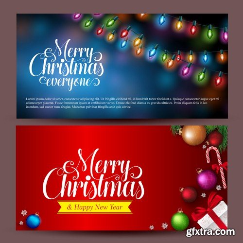 Christmas banner 1 - 5 EPS