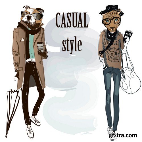 Creative illustration casual style - 10 EPS