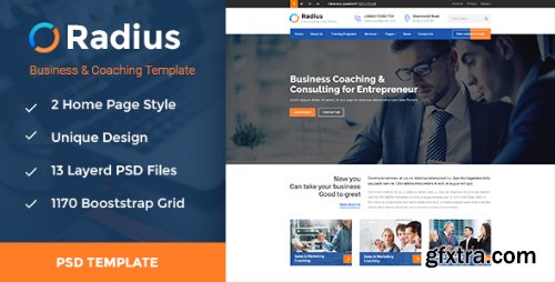 ThemeForest - Radius- Coaching &amp; Business PSD Template 18841506