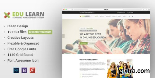 ThemeForest - EduLearn - Education, School &amp; Courses PSD Template 17224087