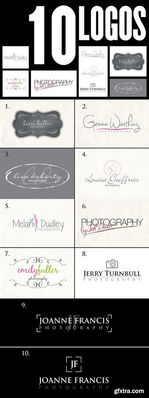 CM - Photography logo bundle 181371