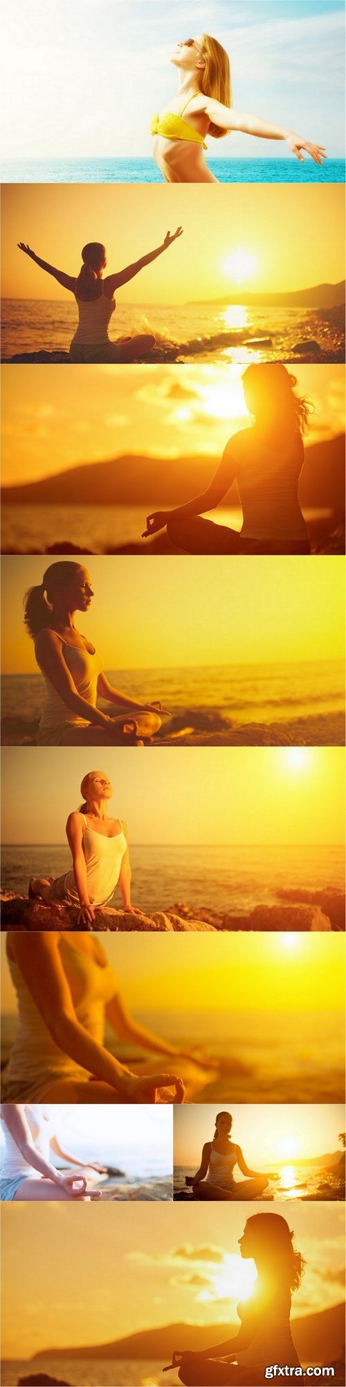 Meditation - 9 UHQ JPEG Stock Images