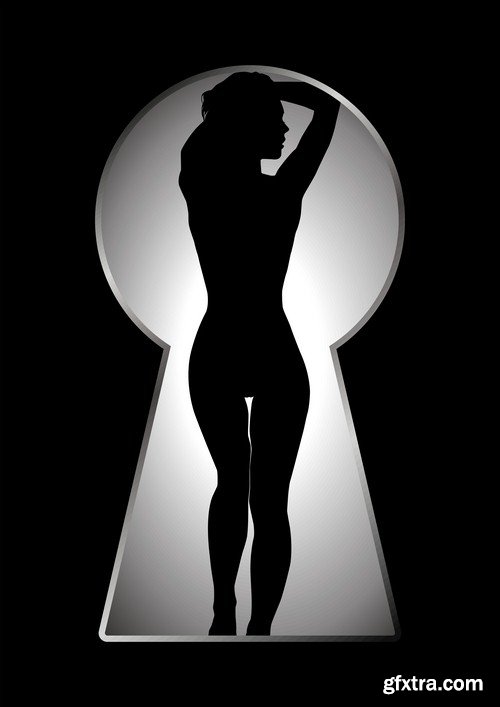 Silhouette of girl - 5 UHQ JPEG
