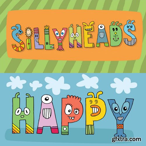 Sillyheads font (only letters)