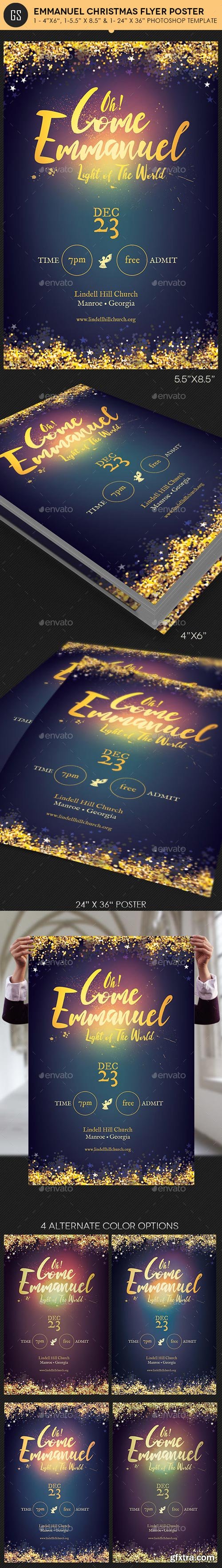 GraphicRiver - Emmanuel Christmas Cantata Flyer Poster Template - 18669995
