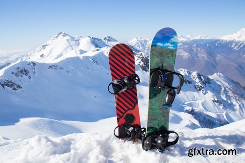 Collection of ski snowboard snow slope mountain resort skier sportsman 25 HQ Jpeg