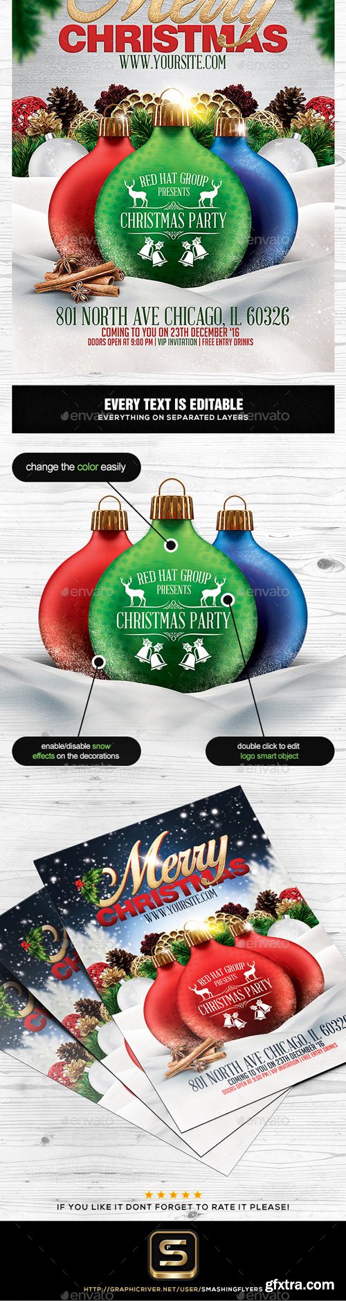 GraphicRiver - Christmas Party Flyer Template - 18898331