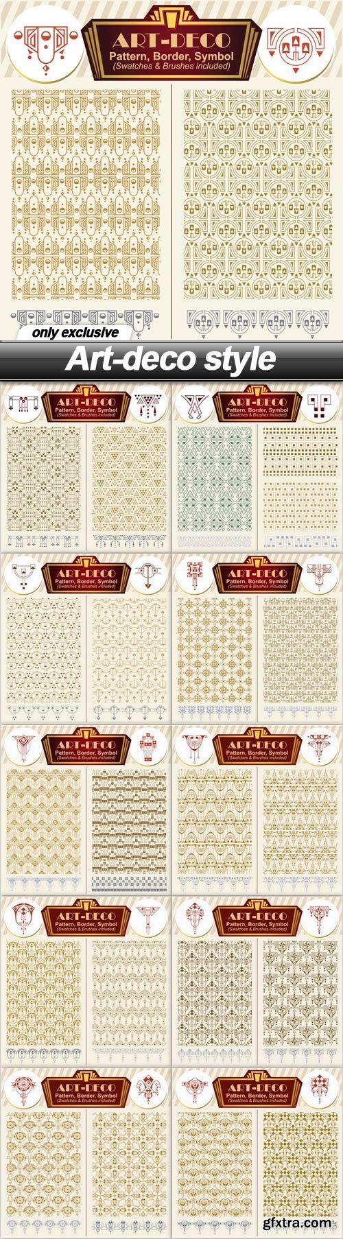 Art-deco style - 11 EPS