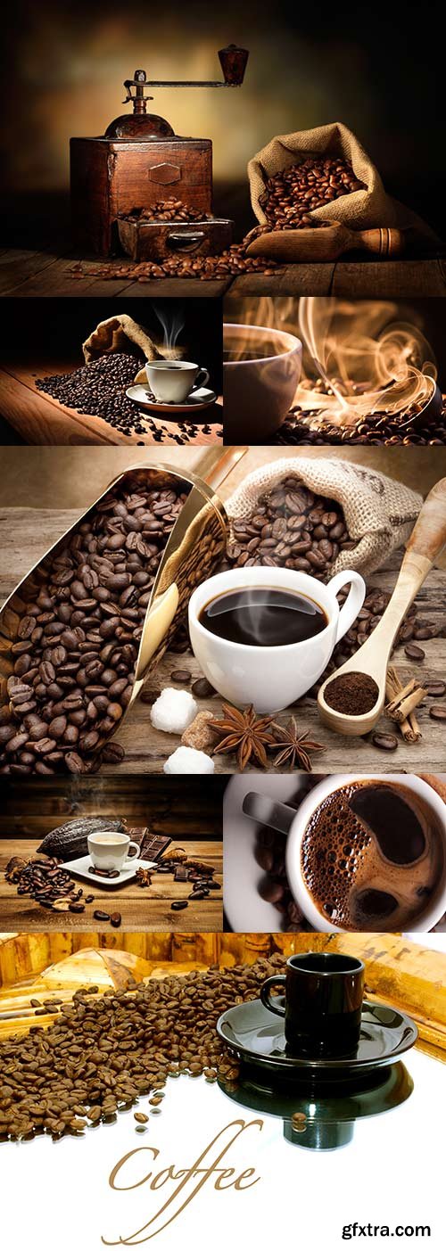 Luxurious aroma of coffee