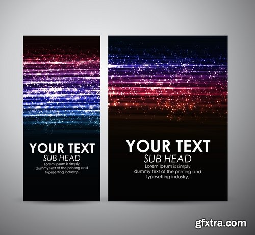 Collection book cover journal notebook flyer card business card banner vector image 36-25 EPS