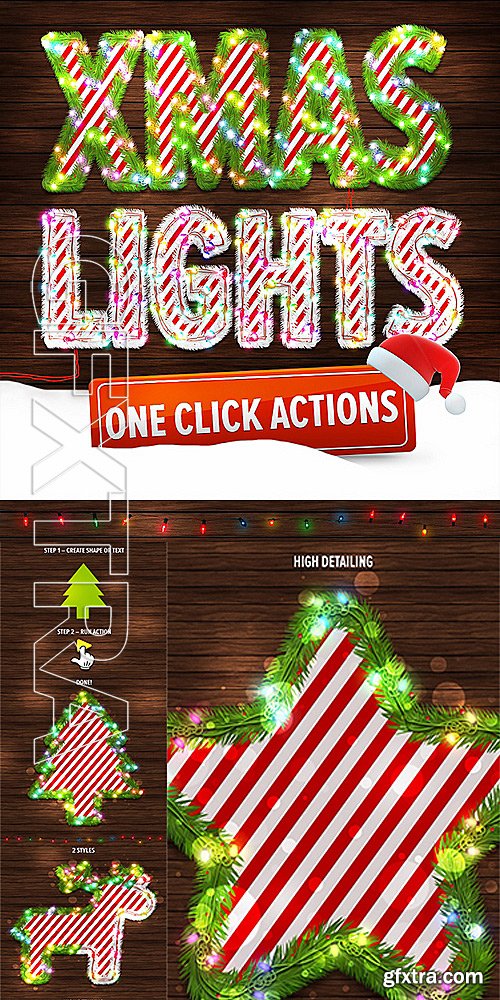 GraphicRiver - Christmas Lights - Photoshop Action 19135978