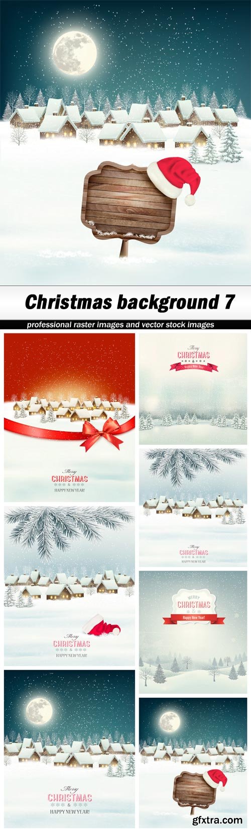 Christmas background 7 - 7 EPS