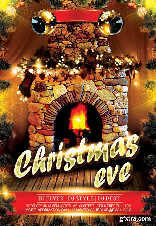 Christmas Eve Flyer PSD Template