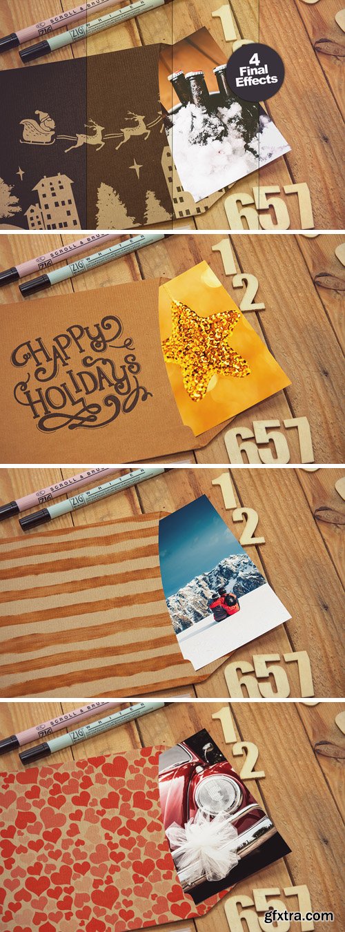 Sketch Letter Mockup Psd