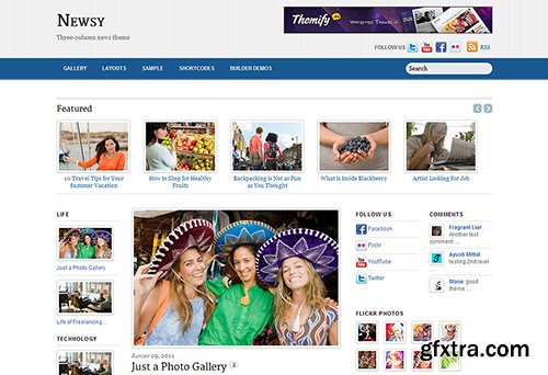 Themify - Newsy v1.9.7 - WordPress Theme