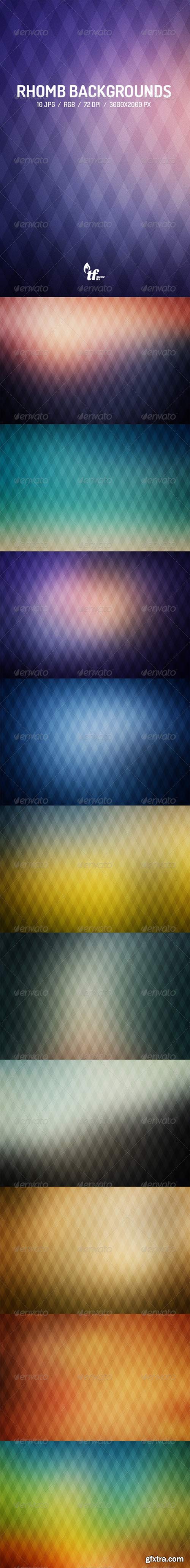 GraphicRiver - 10 Rhomb Backgrounds 7741199 GraphicRiver - 10 Rhomb Backgrounds 7741199