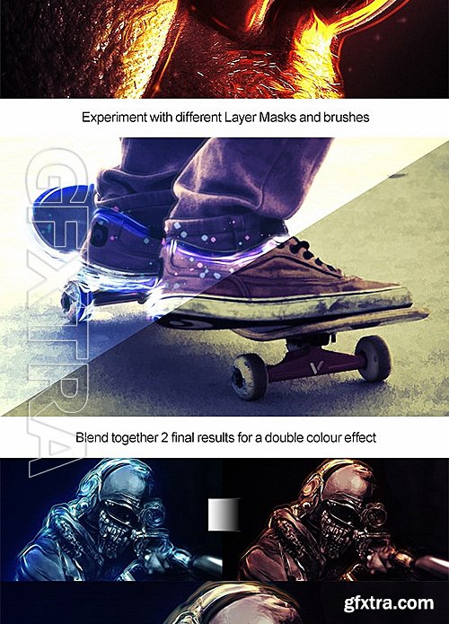 GraphicRiver - Burst of Light Photoshop Actions - Photorealistic Glow Effects 19124982