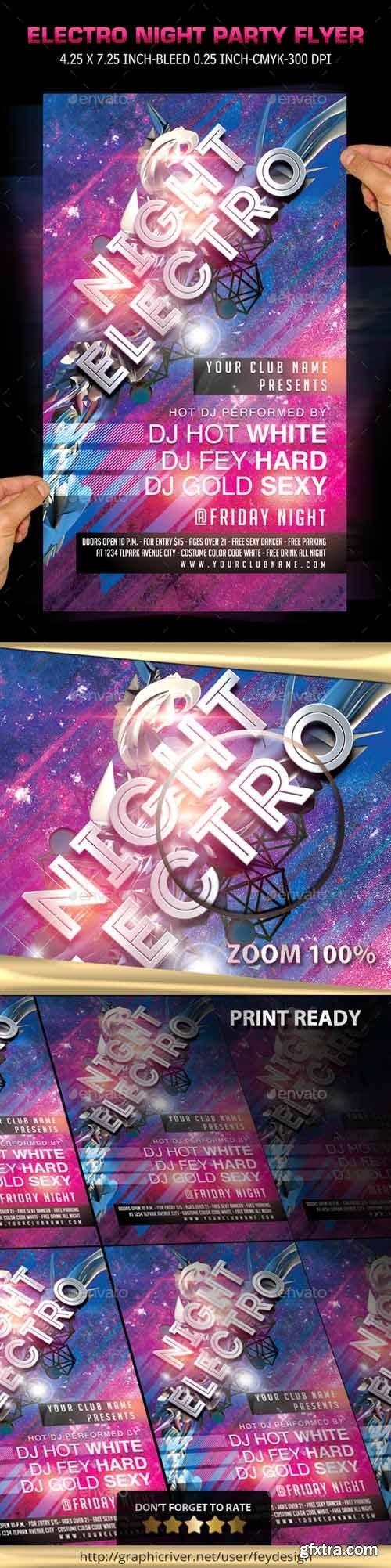 GR - Electro Night Party Flyer 9999188 GR - Electro Night Party Flyer 9999188