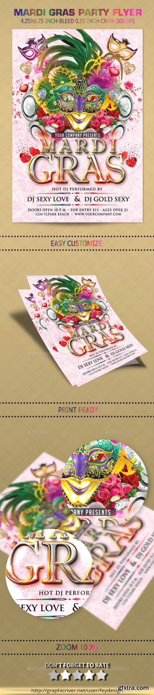 GR - Mardi Gras Party Flyer 9913131 GR - Mardi Gras Party Flyer 9913131