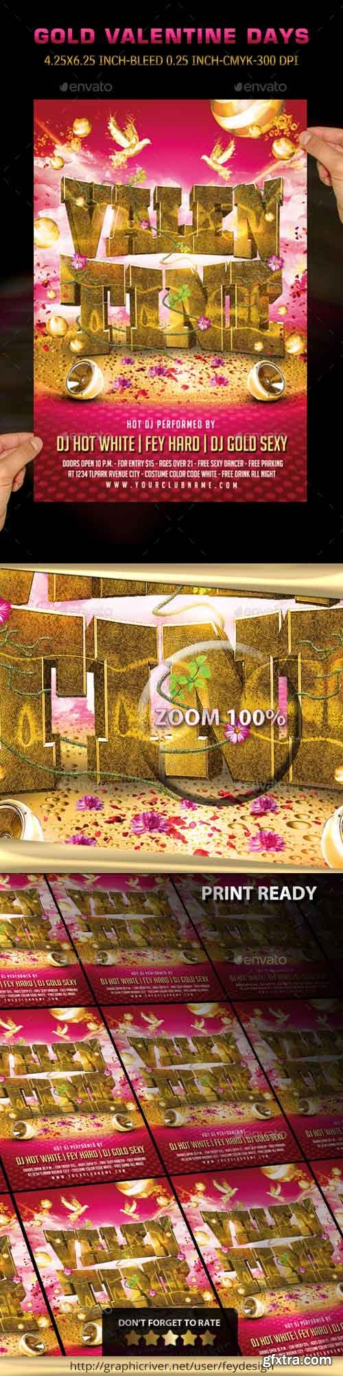 GR - Gold Valentine Party Flyer 10033848 GR - Gold Valentine Party Flyer 10033848