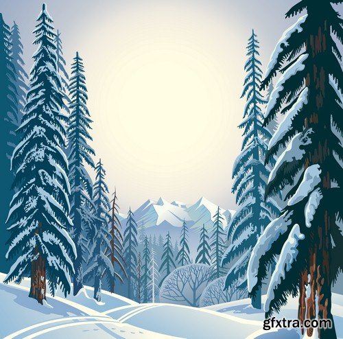 Winter landscape - 5 UHQ JPEG