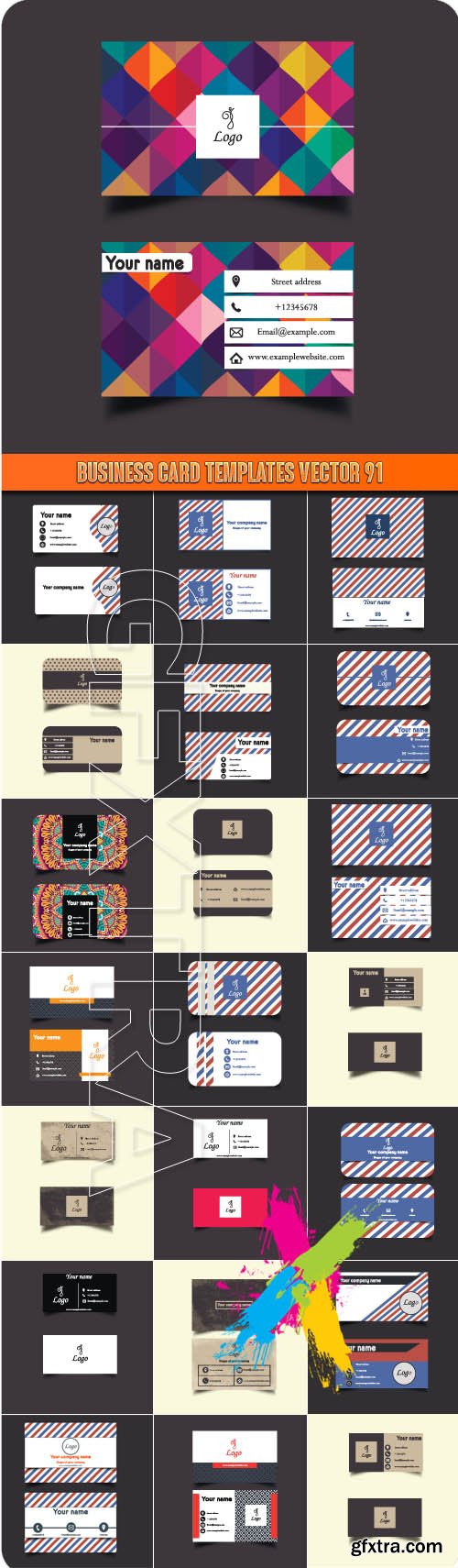 Business Card Templates vector 91
