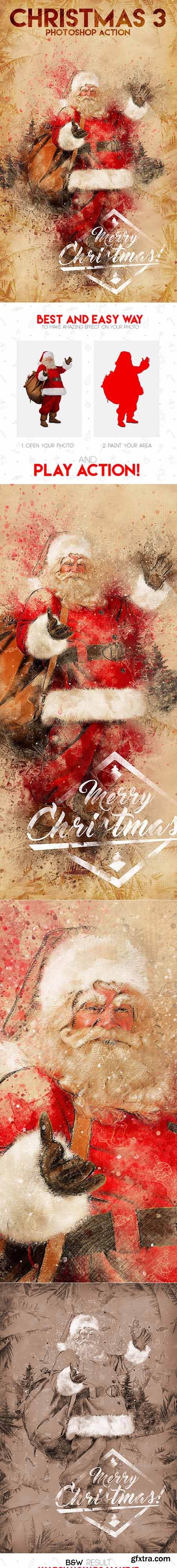 GraphicRiver - Christmas 3 Photoshop Action 19160464