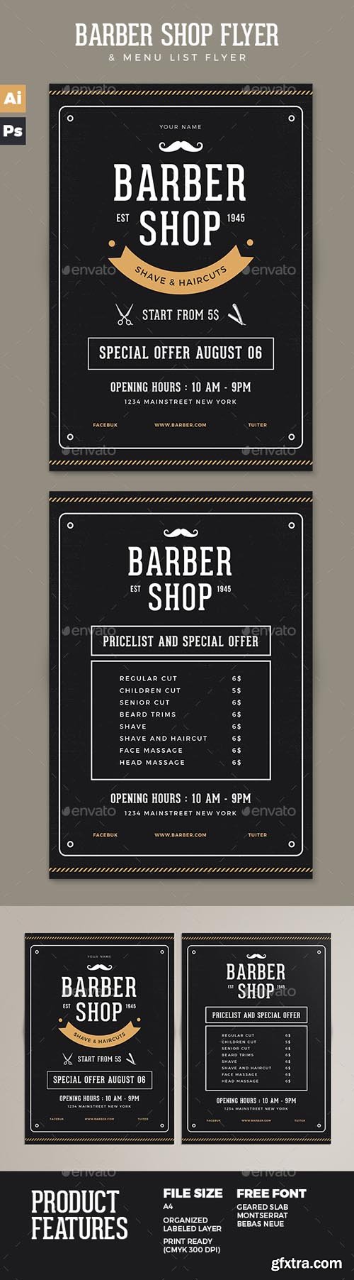 GR - Barber Shop Flyer 17258298 GR - Barber Shop Flyer 17258298