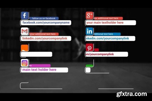 Social Media Lower Thirds After Effects Templates