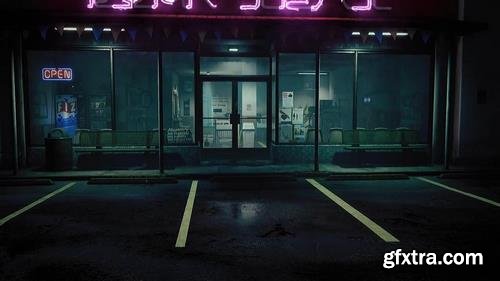 Epic Neon In The Night Street After Effects Templates